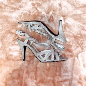 Silver Sparkly Heels